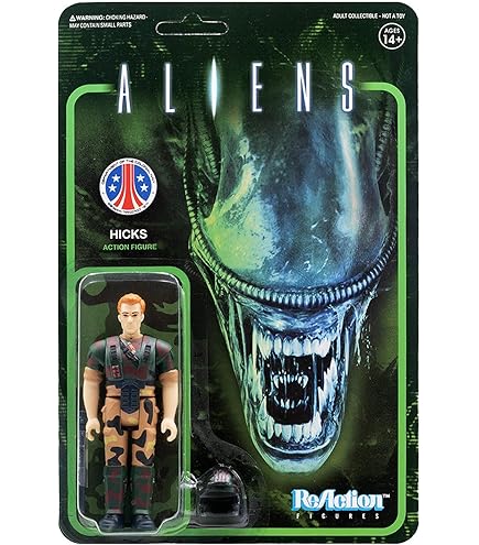 SPACE MARINE VASQUEZエイリアンフィギュア Amazon.com: Super7 Aliens Reaction Figure - Vasquez : Toys